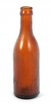 EARLY COCA COLA AMBER BOTTLES - LOT OF 4