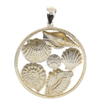 14K YELLOW GOLD SEASHELL PENDANT