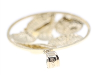14K YELLOW GOLD SEASHELL PENDANT
