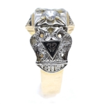 10K YELLOW GOLD SHRINER'S MASONIC FRATERNAL RING