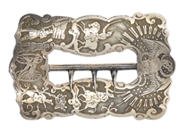 10K YELLOW GOLD MEXICAN REVOLUTION ERA SASH BUCKLE