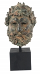 AFTER HEAD OF A BOXER BRONZE STATUE