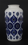 GERMAN MID 20th C. KAISER PORCELAIN KOBALT BLUE VASE