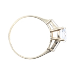 14K YELLOW & WHITE GOLD CUBIC ZIRCONIA RING & PENDANT