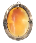 10K YELLOW GOLD SHELL CAMEO PENDANT
