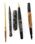 GOLD FILLED & STERLING SILVER OVERLAY PENS & PENCILS