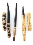 GOLD FILLED & STERLING SILVER OVERLAY PENS & PENCILS