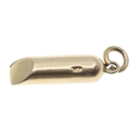 10K YELLOW GOLD CHARMS - MILITARY TANK & WHISTLE