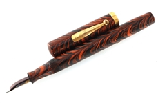 WATERMANS #55 FOUNTAIN PEN RED RIPPLE 1924
