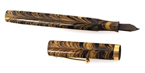 WATERMAN'S #94 FOUNTAIN PEN OLIVE RIPPLE 1928