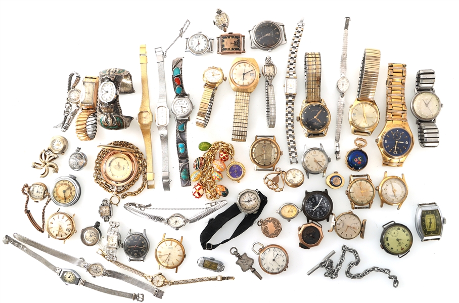 WRISTWATCHES, POCKETWATCHES, & MORE - FOR PARTS