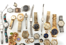 WRISTWATCHES, POCKETWATCHES, & MORE - FOR PARTS