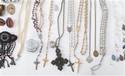 COSTUME JEWELRY - BRACELETS, ROSARIES, BROOCHES & MORE