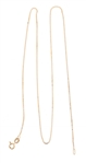 18K YELLOW GOLD BOX LINK CHAIN - 18"