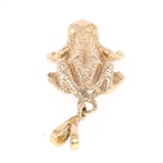 14K YELLOW GOLD FROG PENDANT