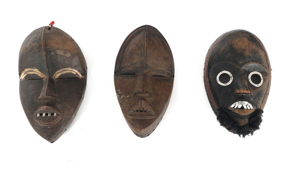 AFRICAN IVORY COAST KRAN MASKS