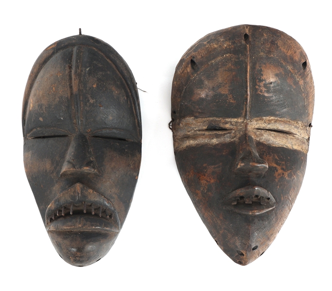 AFRICAN IVORY COAST DAN & KRAN MASKS