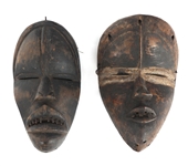 AFRICAN IVORY COAST DAN & KRAN MASKS