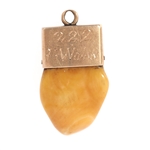 14K GOLD FRATERNAL ELKS LODGE ELK'S TOOTH CHARMS