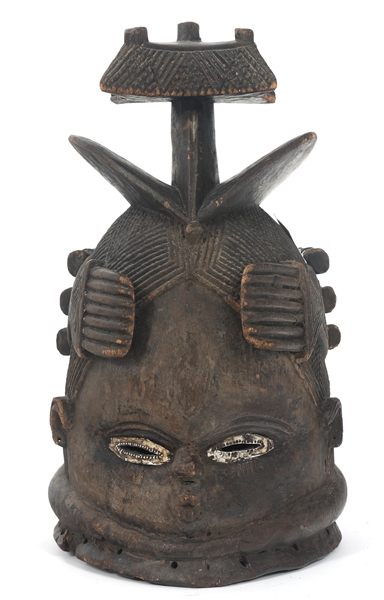 AFRICAN SIERRA LEONE SANDE SOCIETY HELMET MASK