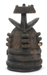 AFRICAN SIERRA LEONE SANDE SOCIETY HELMET MASK