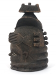 AFRICAN SIERRA LEONE SANDE SOCIETY HELMET MASK