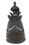AFRICAN SIERRA LEONE SANDE SOCIETY HELMET MASK