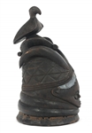 AFRICAN SIERRA LEONE SANDE SOCIETY HELMET MASK