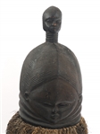 AFRICAN SIERRA LEONE SANDE SOCIETY HELMET MASK