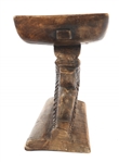 GHANAIAN ASANTE CARVED WOOD CROCODILE STOOL