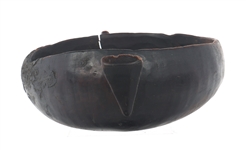 AFRICAN CARVED WOOD STOOLS & BOWL