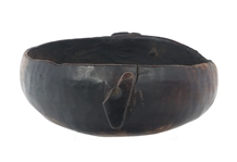 AFRICAN CARVED WOOD STOOLS & BOWL