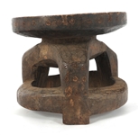 TANZANIAN HEHE CARVED WOOD STOOL