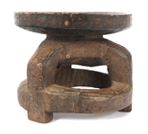 TANZANIAN HEHE CARVED WOOD STOOL