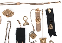 GOLD FILLED JEWELRY & POCKET WATCH FOBS