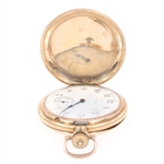 MEN'S ELGIN GOLD FILLED HUNTER'S CASE POCKET WATCH