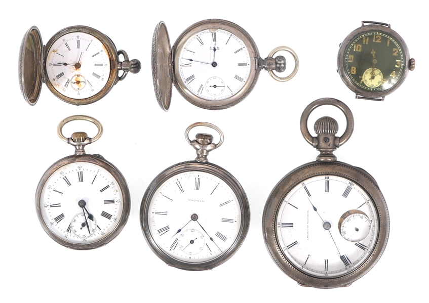 .900 & .925 SILVER CASE WATCHES - FOR PARTS OR REPAIRS