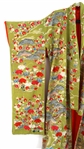 JAPANESE EMBROIDERED SILK KIMONO