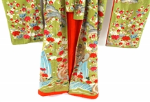 JAPANESE EMBROIDERED SILK KIMONO