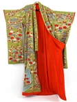 JAPANESE EMBROIDERED SILK KIMONO