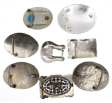 SILVER PLATED SOUTHWESTERN STYLE BELT BUCKLES
