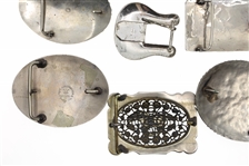 SILVER PLATED SOUTHWESTERN STYLE BELT BUCKLES