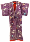 JAPANESE EMBROIDERED SILK KIMONO