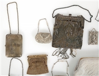 EVENING BAGS & CHANGE PURSES - BEADED, METAL, & MESH