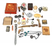 VANITY/DESK ITEMS - BOXES, WAX SEAL STAMPS, & MORE