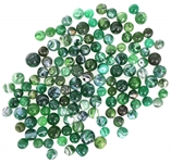 EARLY 20th C. GREEN SLAG GLASS MARBLES