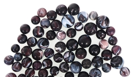 EARLY 20th C. PURPLE SLAG GLASS MARBLES