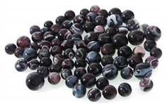 EARLY 20th C. PURPLE SLAG GLASS MARBLES