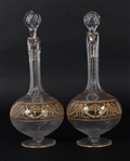 ST. LOUIS CRYSTAL SERVICE PIECES - PITCHERS & GLASSES