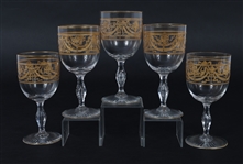 ST. LOUIS CRYSTAL SERVICE PIECES - PITCHERS & GLASSES